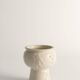 Scandinavian Modern White Porcelaine Face Vase by  Ancher Iversen, aida, Denmark