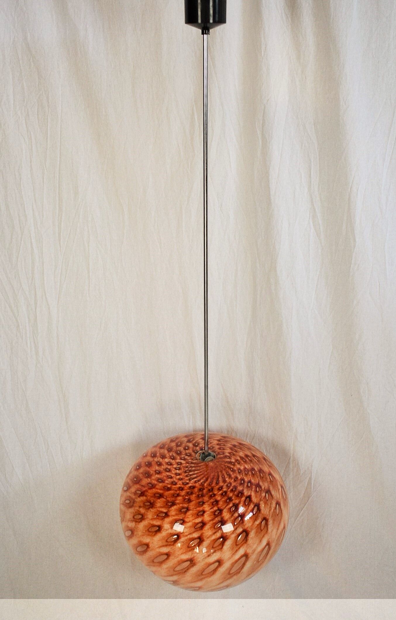Mid-Century Glass Pendant, 1960's, Germany