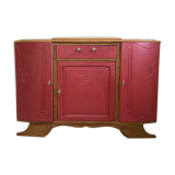 Raspberry art deco buffet