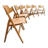 New design wooden folding chairs model SE18 Egon Eiermann