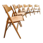 New design wooden folding chairs model SE18 Egon Eiermann