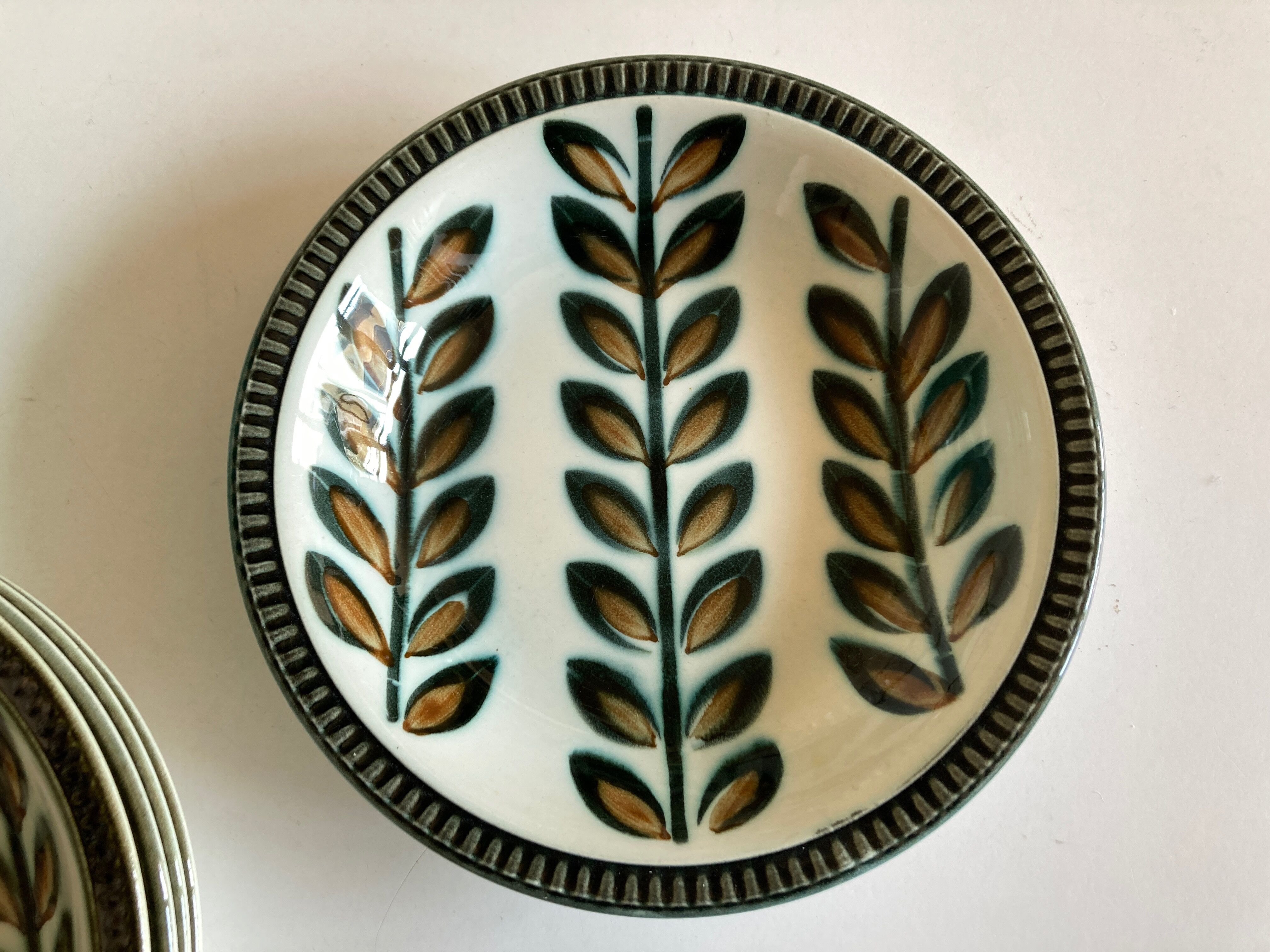 Set of 5 plates cap Rambouillet 1960 de Boch 1841 1966