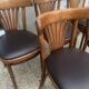 Suite de 5 chaises bistrot (assises neuves)