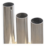 Porte-parapluie Travertin et aluminium Italie 1970