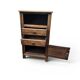 Meuble d’appoint vintage en chêne style rustique