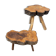 Brutalist Elm Coffee Table Set, 1960, Set of 2