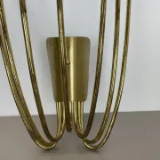 Large brass wall light in stilnovo style, 54 cm, italy, 1950s