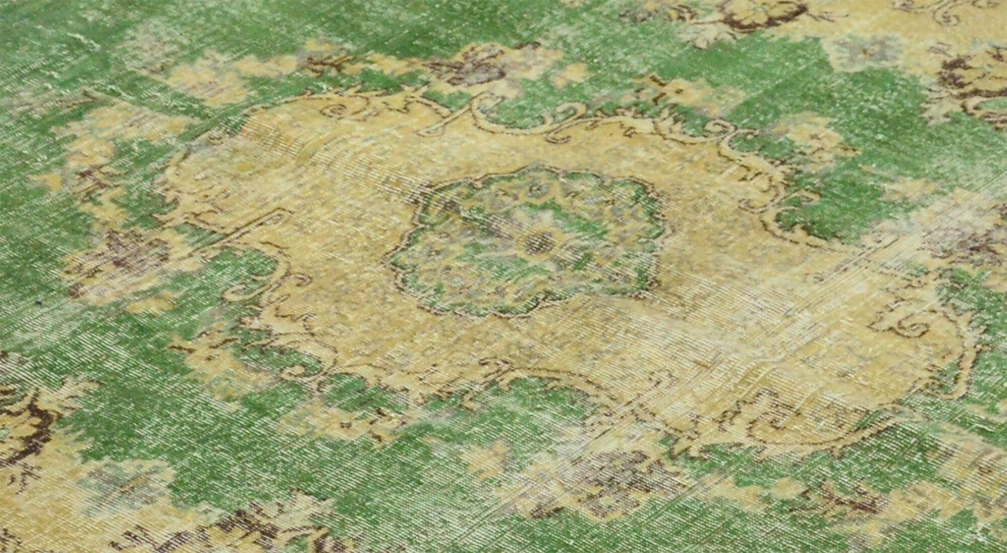 Anatolian handmade vintage rug 300 cm x 209 cm