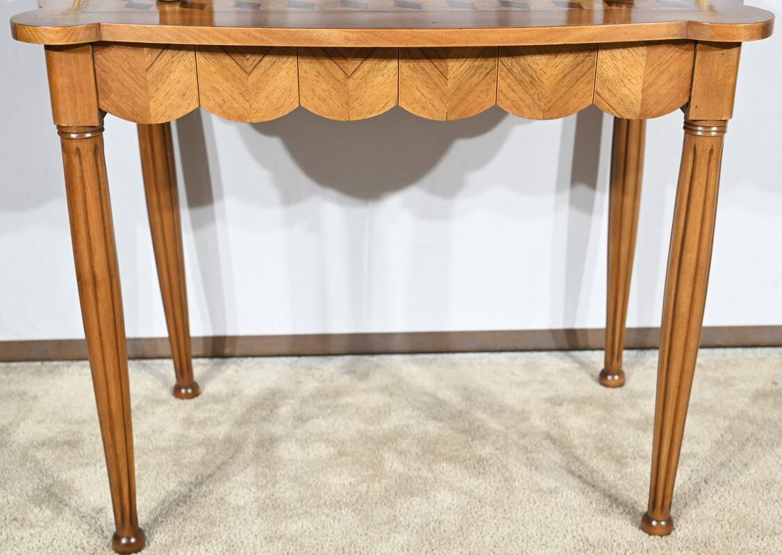 Walnut and Rosewood Marquetry Service Table – 1940