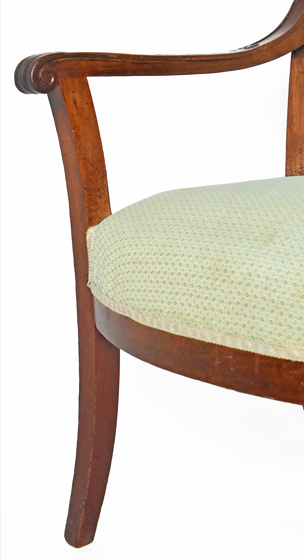 Pair of Restoration period cabriolet armchairs