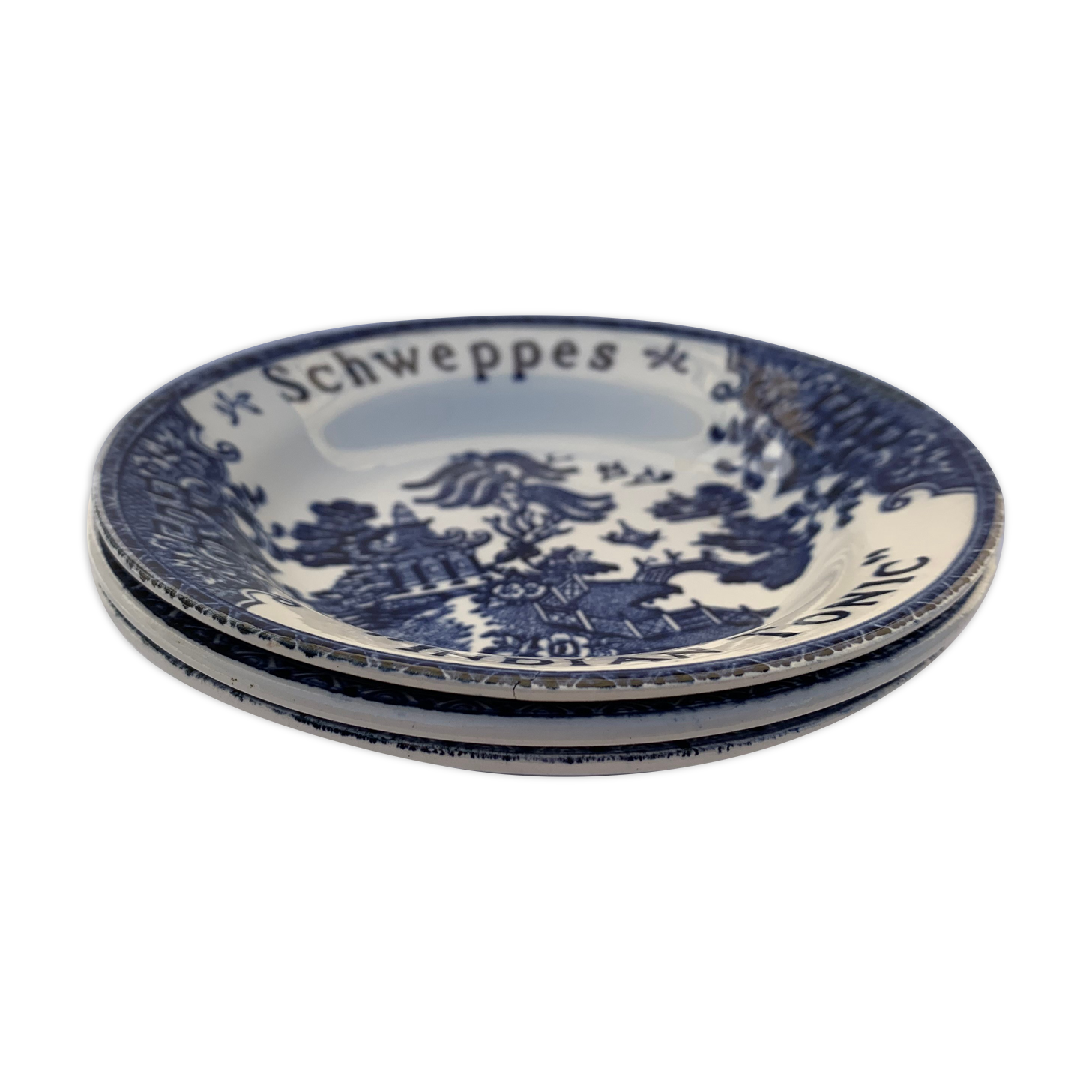 Advertising cup(s) Schweppes Indian Tonic de Lunéville 60s