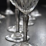18 verres sur pied en cristal d'Arques