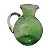 Carafe blown glass bubbled