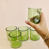 Set of five vintage water glasses