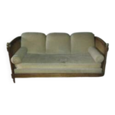 banquette cannée style Louis XVI