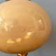 Lampe de table champignon vintage avec base en laiton