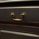 Buffet de cuisine noir peint