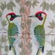Painted wooden mallet birds