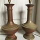 Pair of sandstone lamp