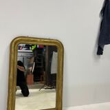 Louis Philippe 1850 mirror, chiseled, gilded with gold leaf