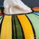 Vintage Ceramic Bonbonnière with Colourful Stripes - Jewellery Box