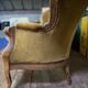 Louis-Philippe 3-seater velvet sofa - 19th century