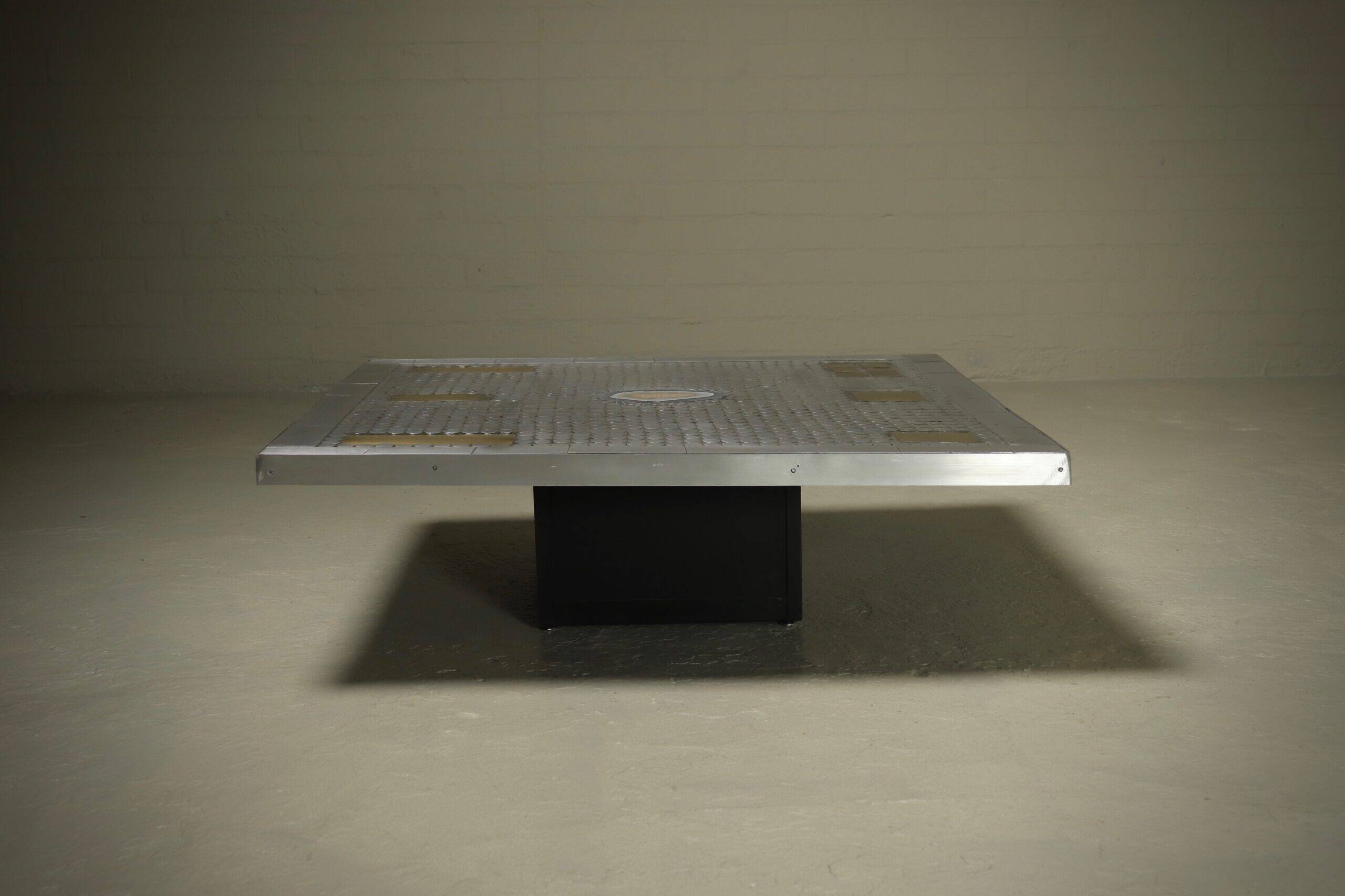 Brutalist coffee table by Belgian artist Raf Verjans 1980s