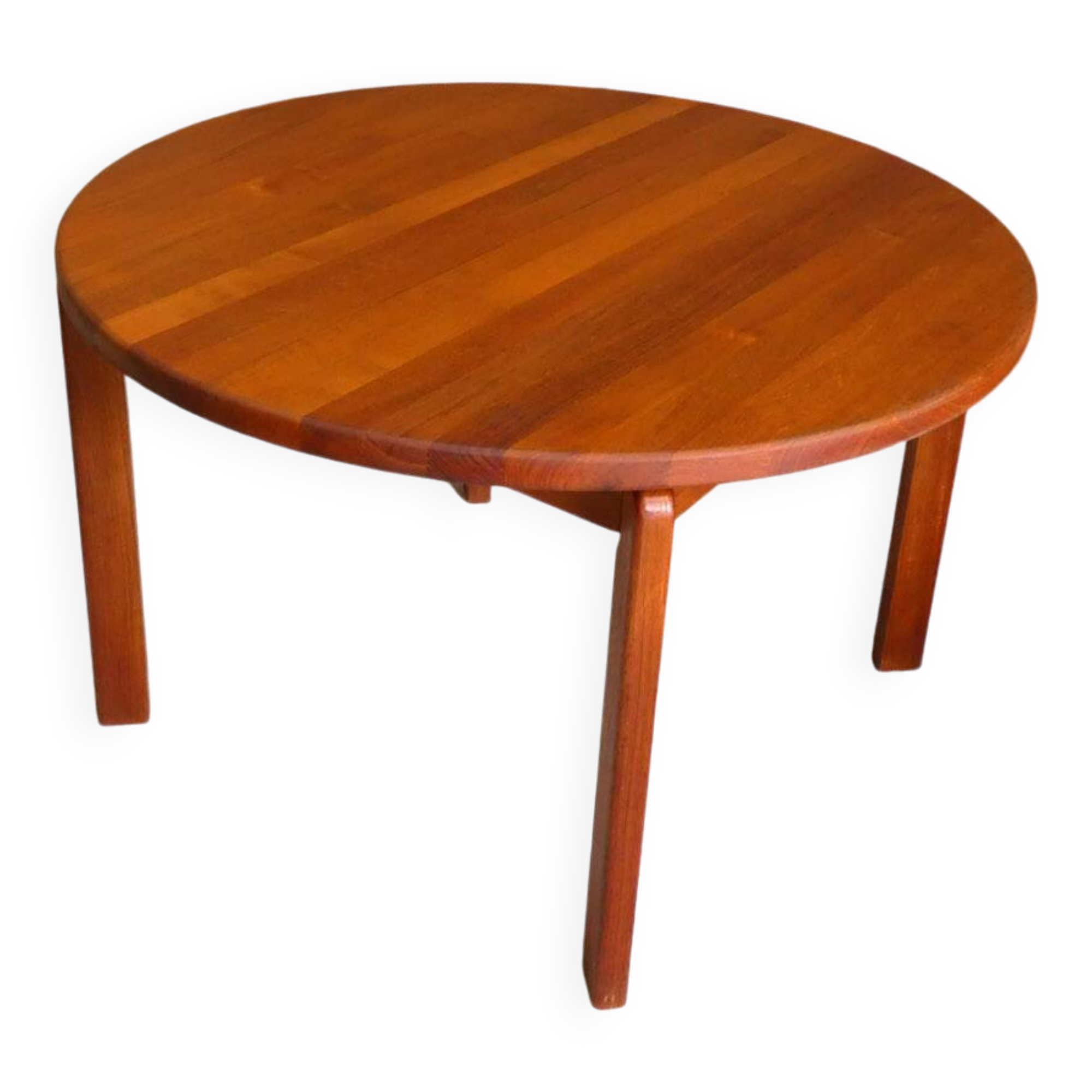 Table à manger danoise en teck massif, 1960