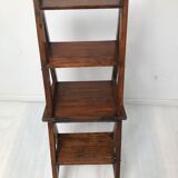 Chaise escabeau de bibliothèque vintage