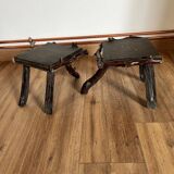 Pair of tripod stools