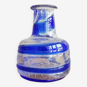 Vase tourbillon bleu