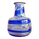Blue swirl vase