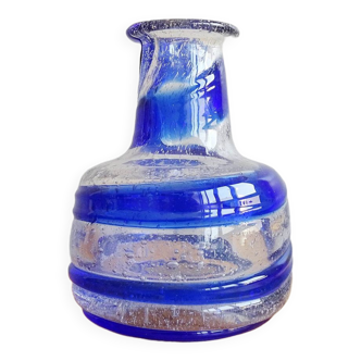Blue swirl vase