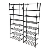 Pair of industrial shelves