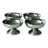 4 ice cream cups by WMF/Tischfein - made of stainless steel - Vintage