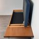 Daybed teck blue fabric Ingmar Relling by Ekornes vintage scandinavian