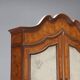 Antique trumeau in walnut, Italy, early 20th century.