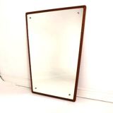 Scandinavian teak mirror Sweden 1960, 72x38cm