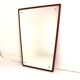 Miroir scandinave en teck Suède 1960, 72x38cm