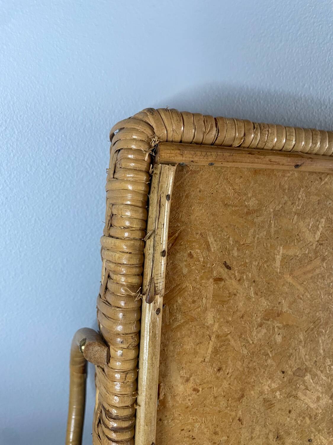 Bamboo wicker tray