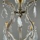 Crystal and brass chandelier, early 20th century
