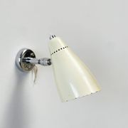 Giuseppe Ostuni chrome white wall lamp