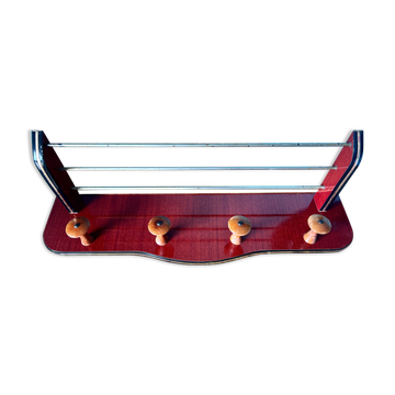 Porte-manteau vintage avec décor repisa 60s-70s
