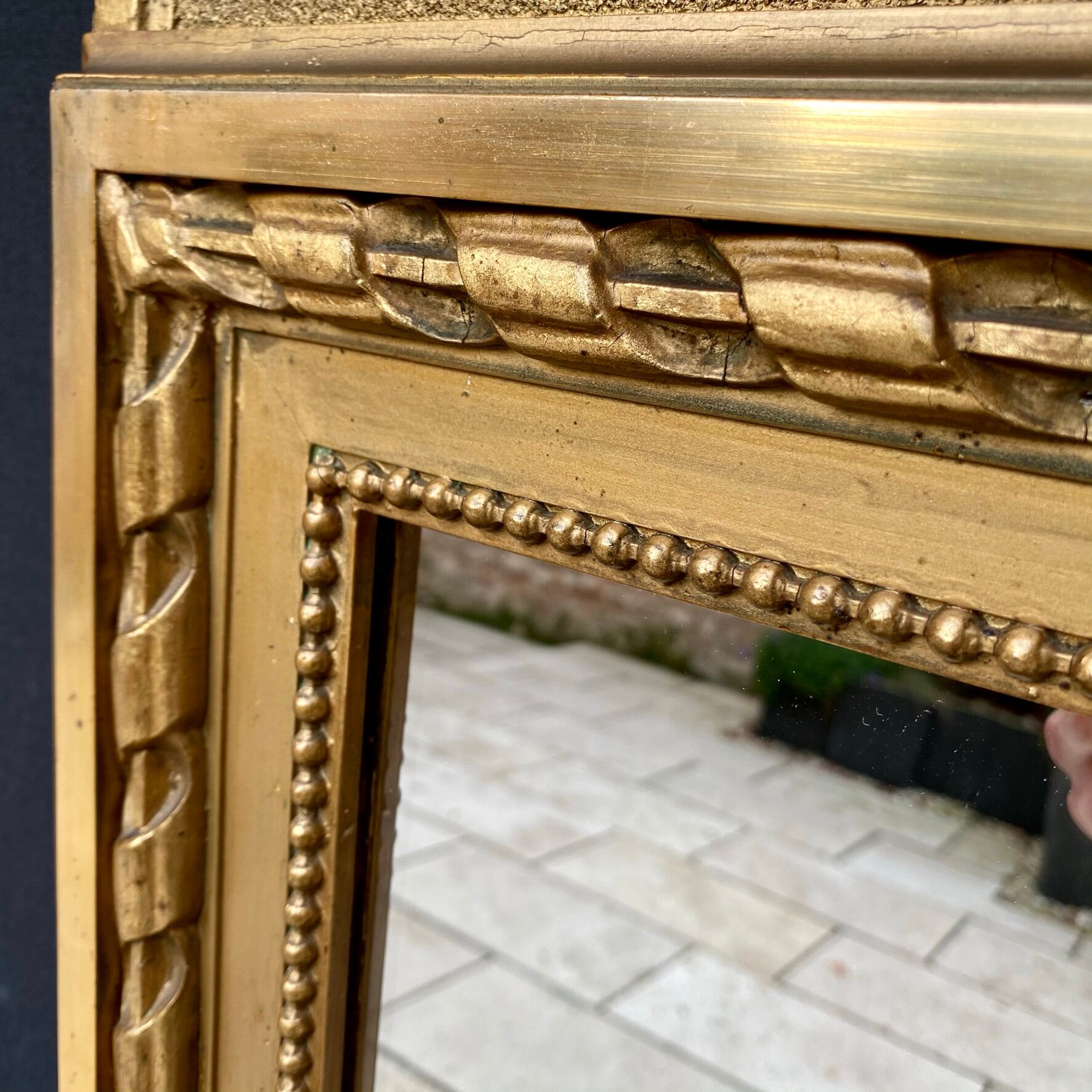 Louis XVI style Trumeau style mirror