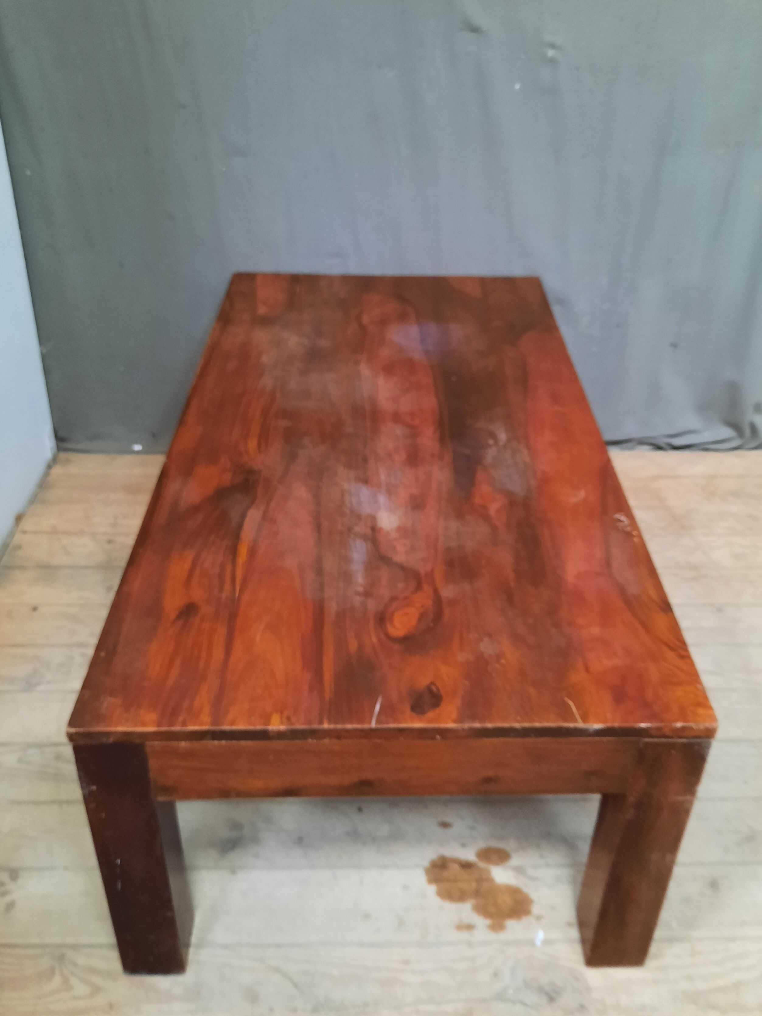 Coffee table in exotic wood