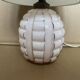 Small antique glass table lamp