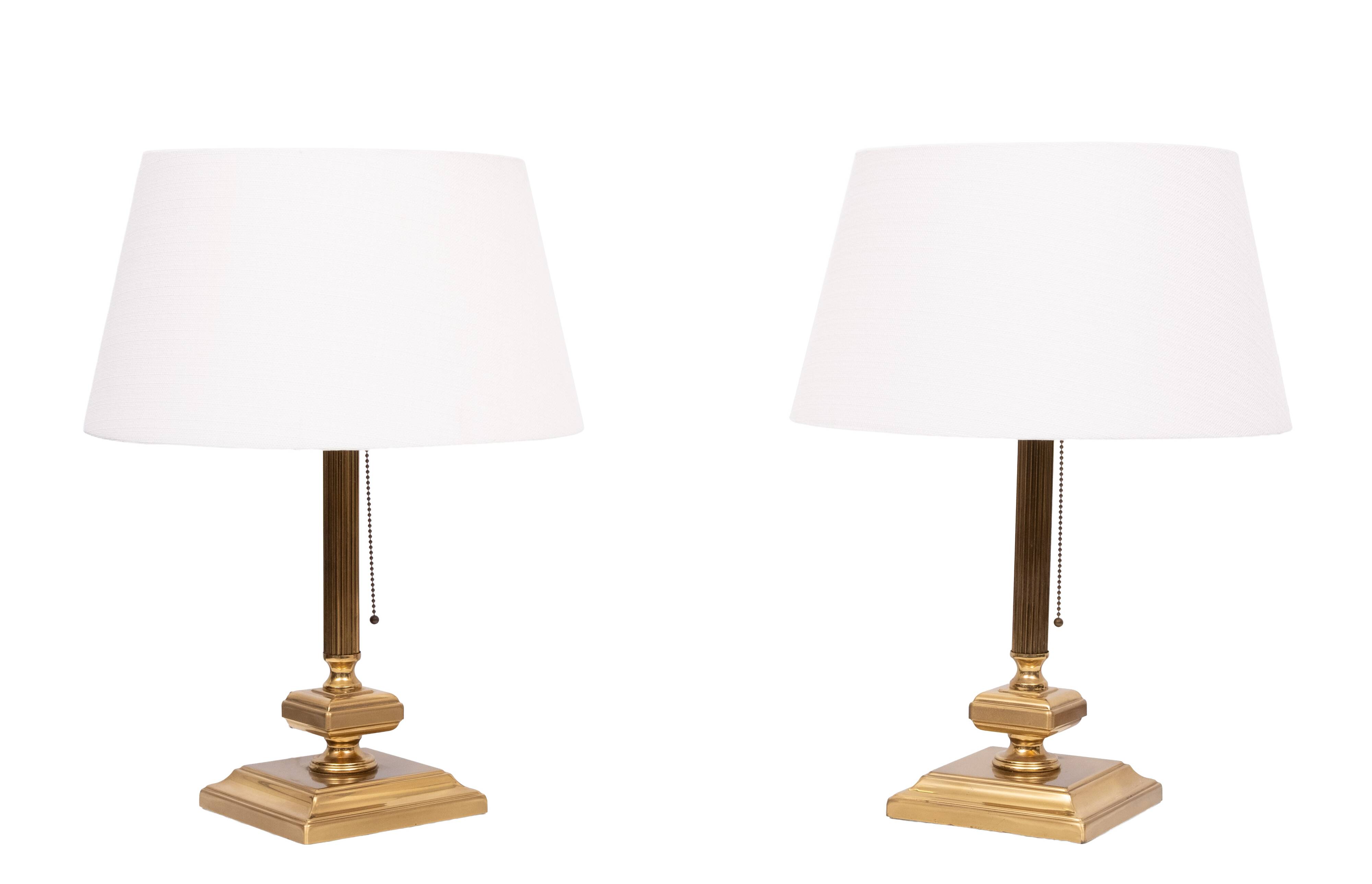 Herda Brass Classic Table lamps 1970s