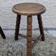 Pair of Vintage 60s/70s Ball Tripod Stools Plant Stand D