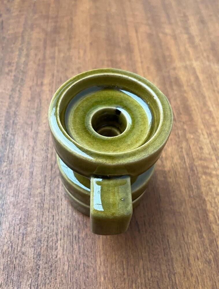 Mid-century West German pottery candlestick WGP by Cari Zalloni for Steuler, 1960s.