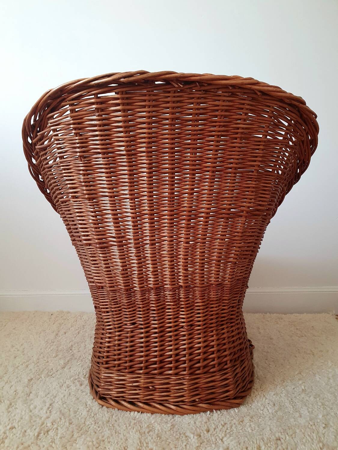 Vintage wicker armchair